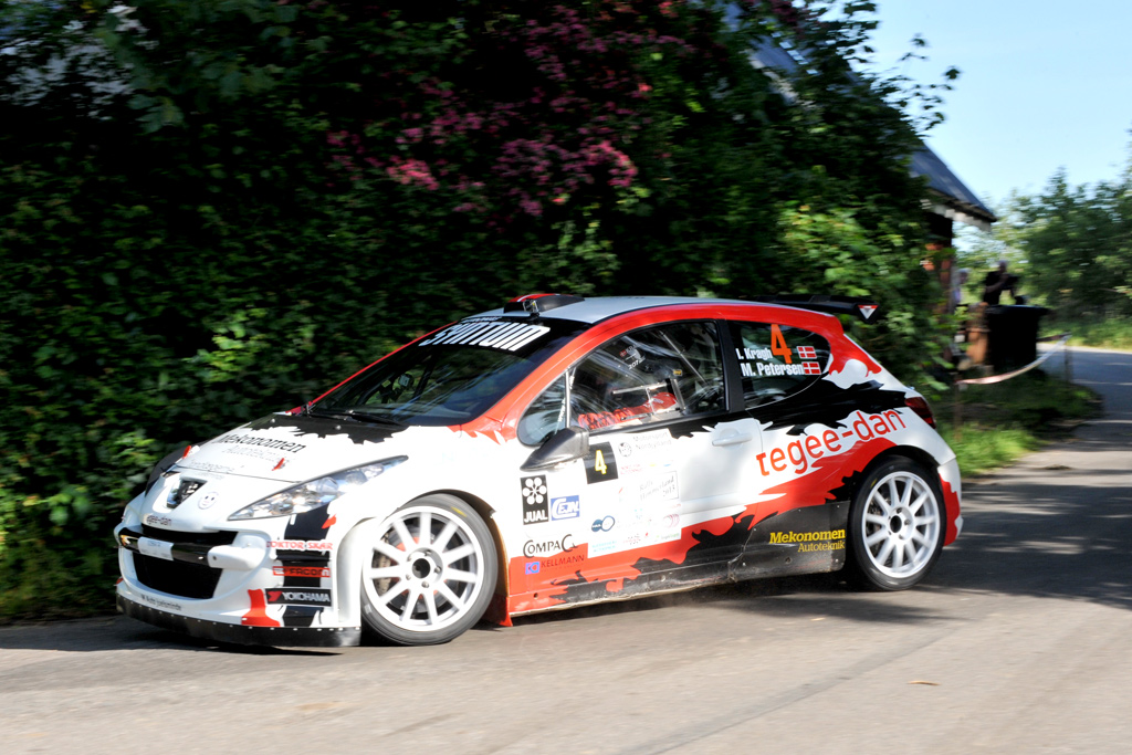 Ib Kragh og Mie Petersen var på vej mod førstepladsen da de udgik
(Foto: Motorsporten.dk)